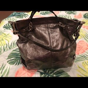 Metallic Coach Satchel